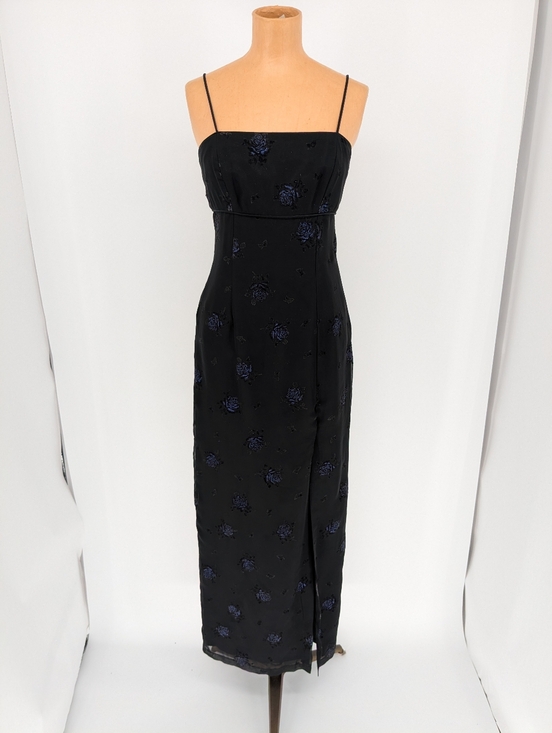 Morgan & Co. Dresses & Skirts - Vintage Morgan & Co Y2K Fairycore Whimsygoth Black Empire Waist Prom Dress 3/4